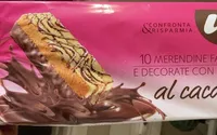 10 merendine farcite e decorate con crema al cacao