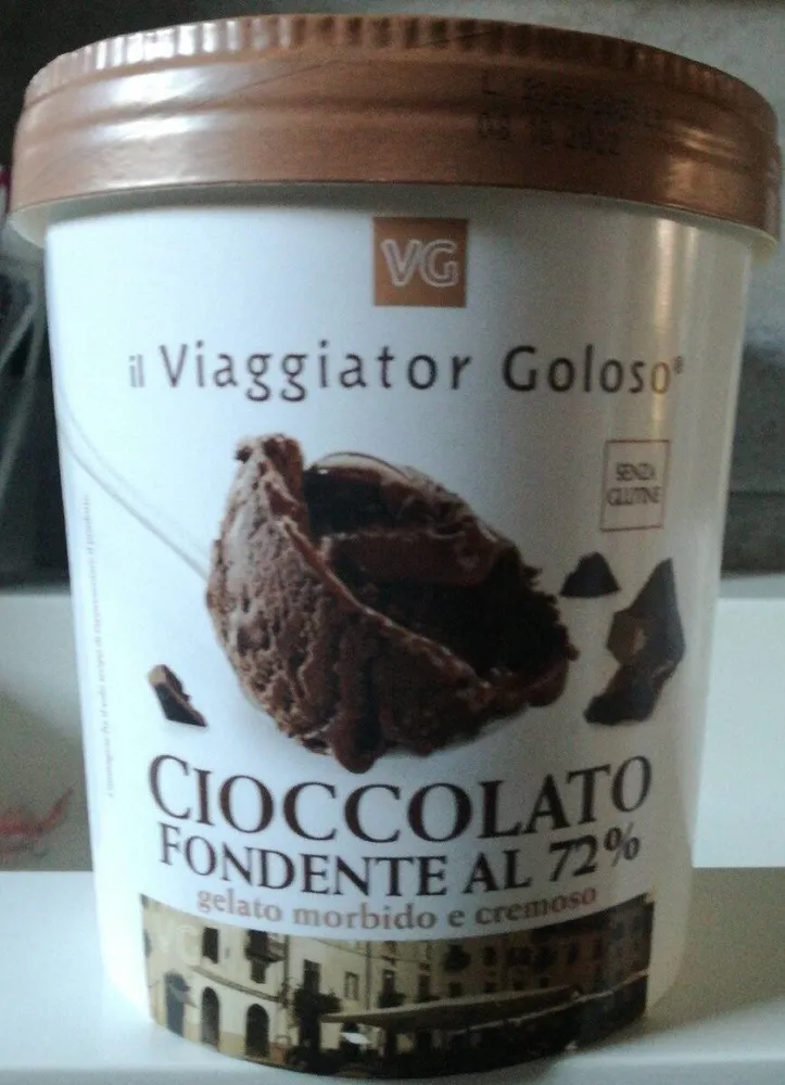 Gelato al cioccolato fondente al 72%