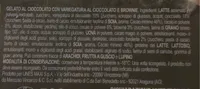 Gelato al cioccolato variegato con brownie