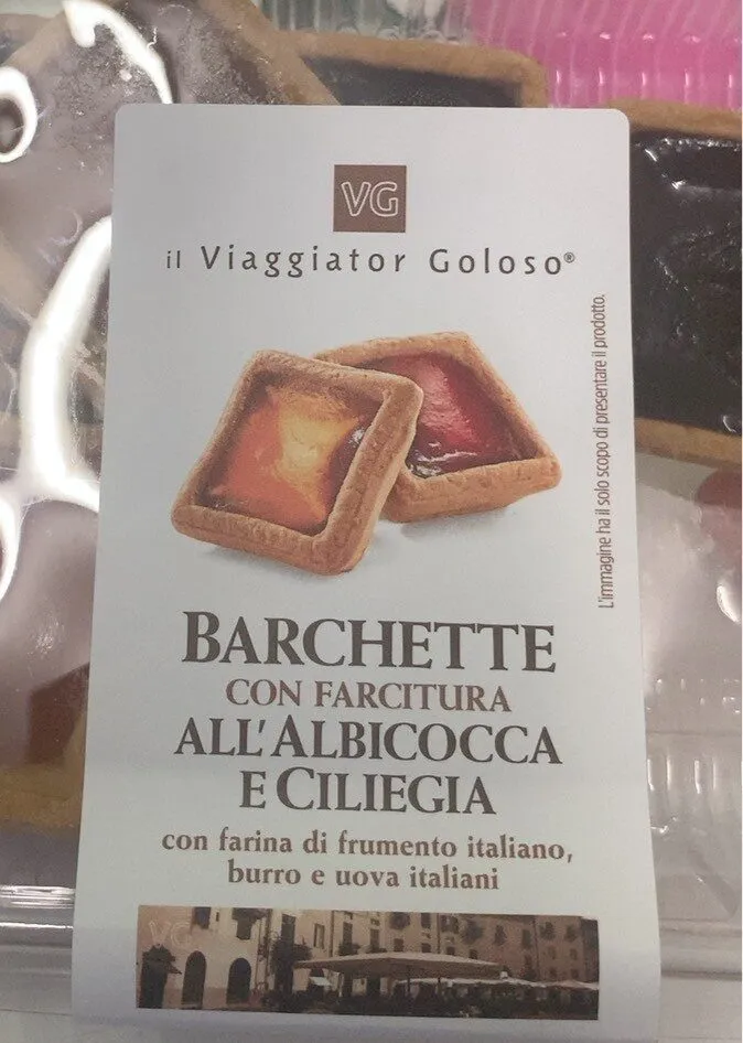 Barchette Con farcitura all’albicocca e ciliegia