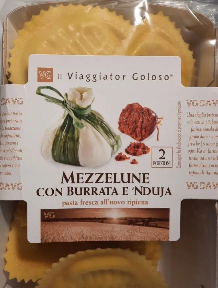 Mezzelune burrata e nduja
