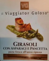 Girasoli con asparagi e pancetta