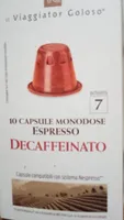 Caffè espresso decaffeinato capsule