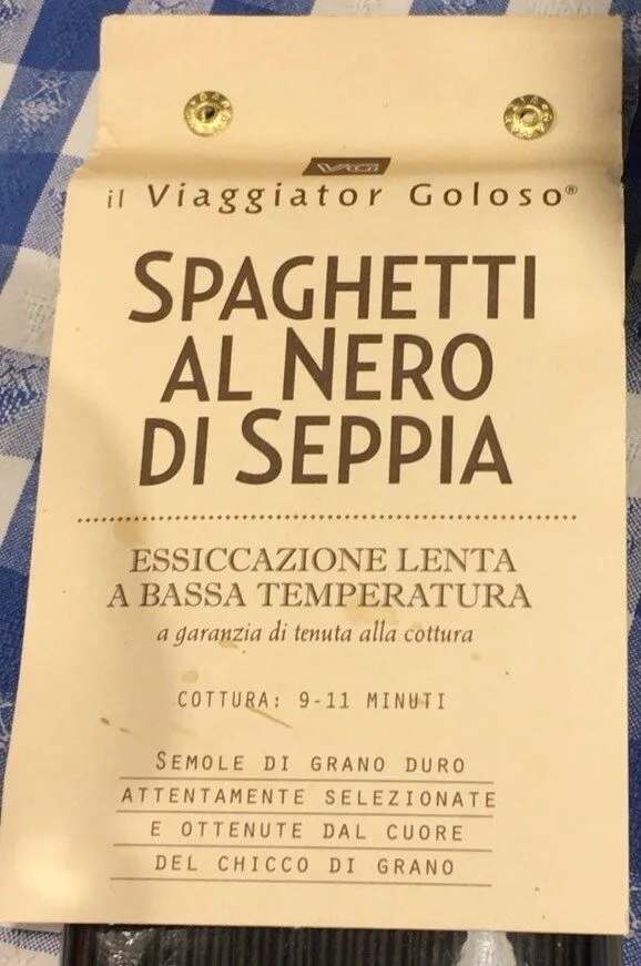 Spaghetti al nero di seppia