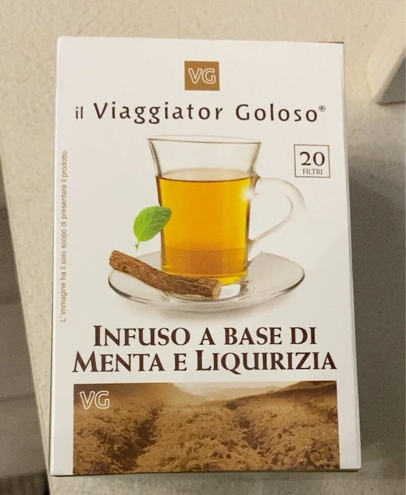 Infuso a base di menta e liquirizia