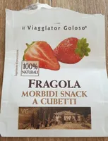 Fragola morbidi snack a cubetti