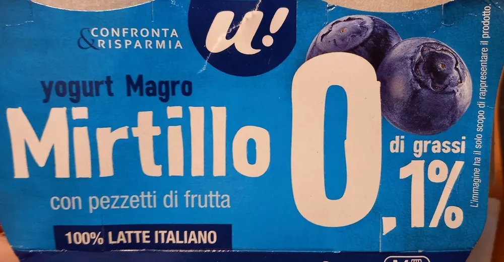 yogurt magro mirtillo