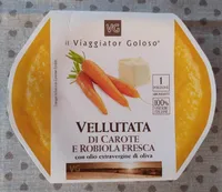 Vellutata di carote e robiola fresca