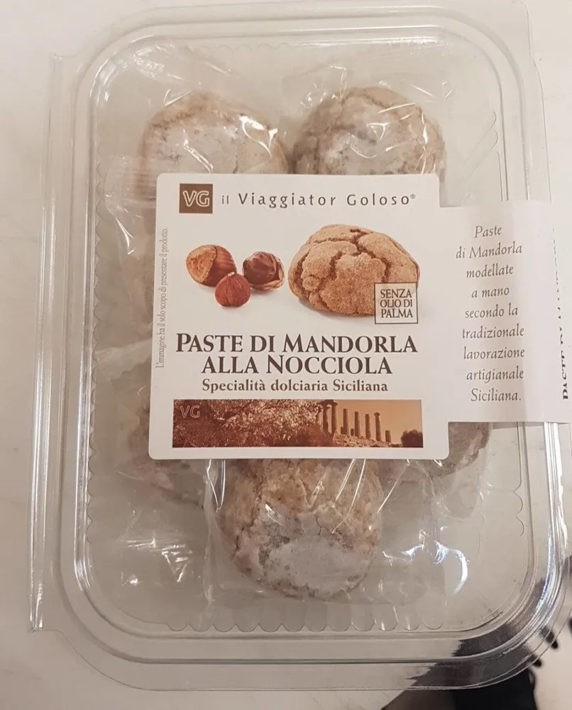 Paste mandorla alla nocciola