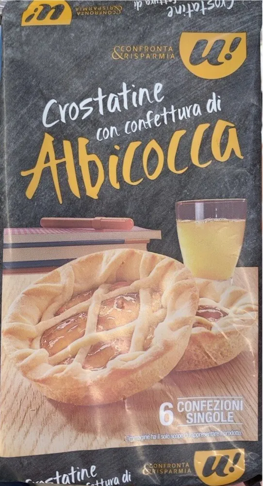 Crostatine con confettura di albicocca
