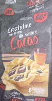 Crostatine con crema alle nocciole e cacao