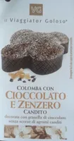 Colomba con cioccolato e zenzero candito