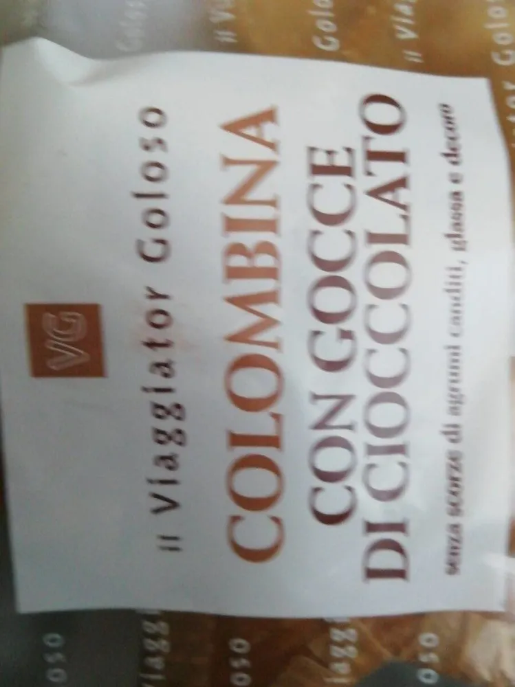 Colomba gocce cioccolato