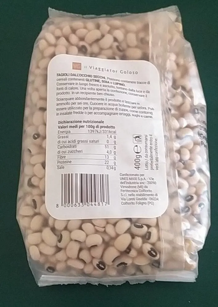 Fagioli dall'occhio secchi
