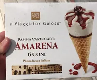 Cornetto panna variegato amarena
