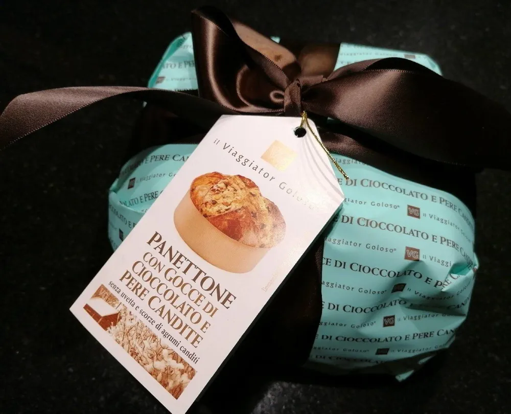 Panettone con Gocce di Cioccolato e Pere Candite