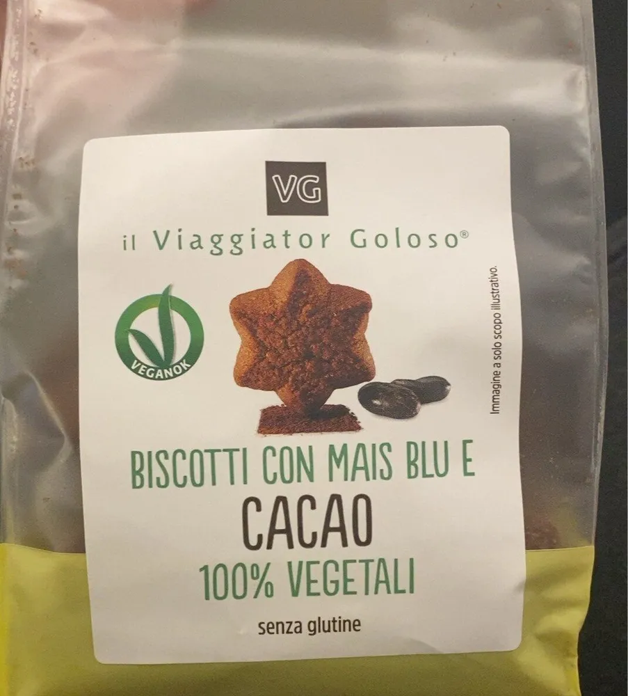 Biscotti con mais blu e cacao