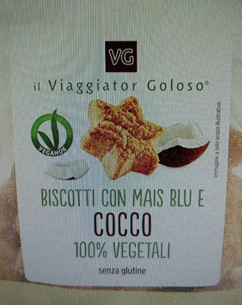 Biscotti mais blu e cocco