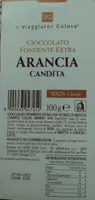 Cioccolato extra fondente con arancia candita