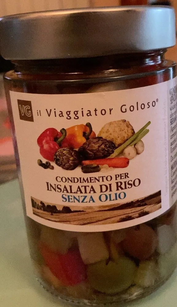 Condimento per insalata di riso senza olio