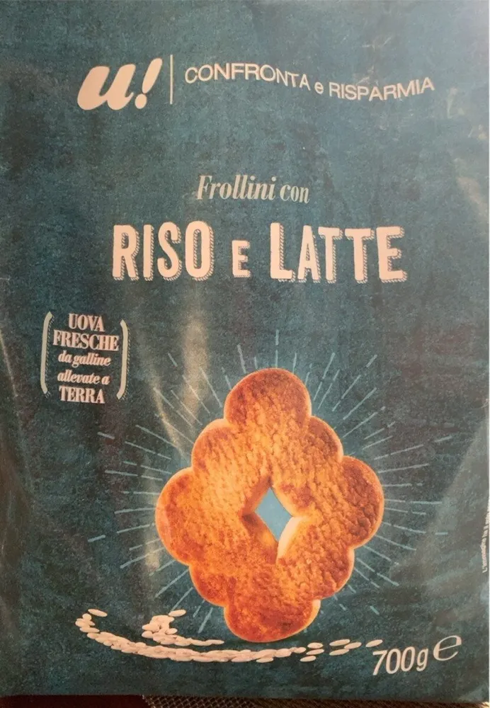 Frollini con riso e latte