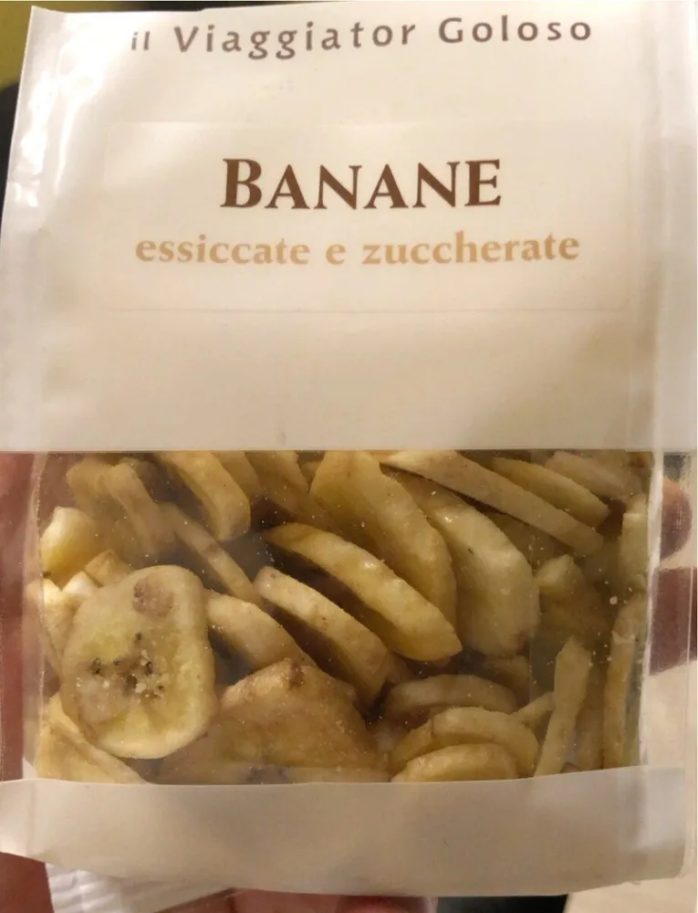 Banane essicate e zuccherate
