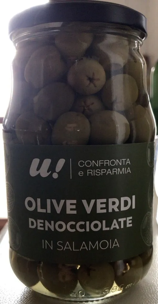 Olive verdi denocciolate in salamoia