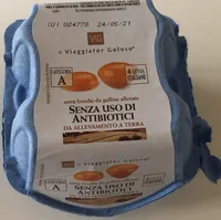Uova fresche da galline allevate senza uso di antibiotici