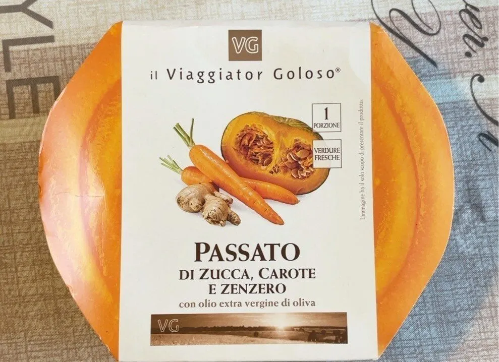 Passato di zucca, carote e zenzero