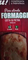 Pizza stirata ai quattro formaggi