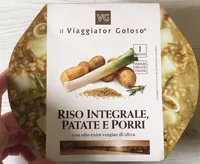 Riso integrale, patate e porri
