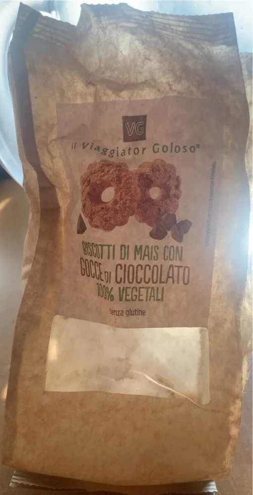 Biscotto di Mais con gocce di cioccolato 100% vegetali