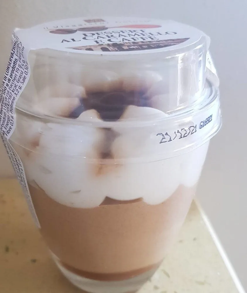 Dessert al caramello e caffè
