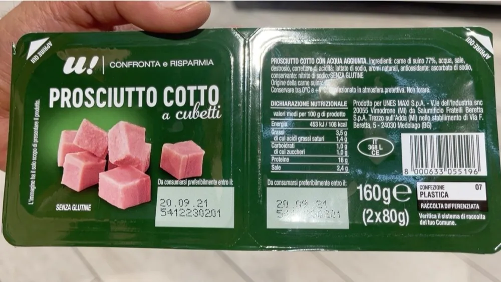 Prosciutto corto cubetti