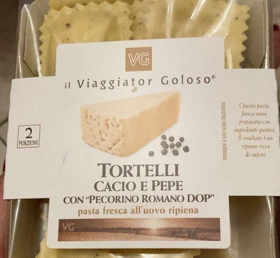 Tortelli cacio e pepe