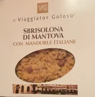 Sbrisola di mantova con mandorle italiane