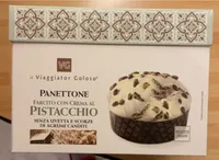 Panettone farcito con crema al pistacchio