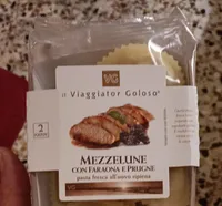 Mezzelune con faraona e prugne