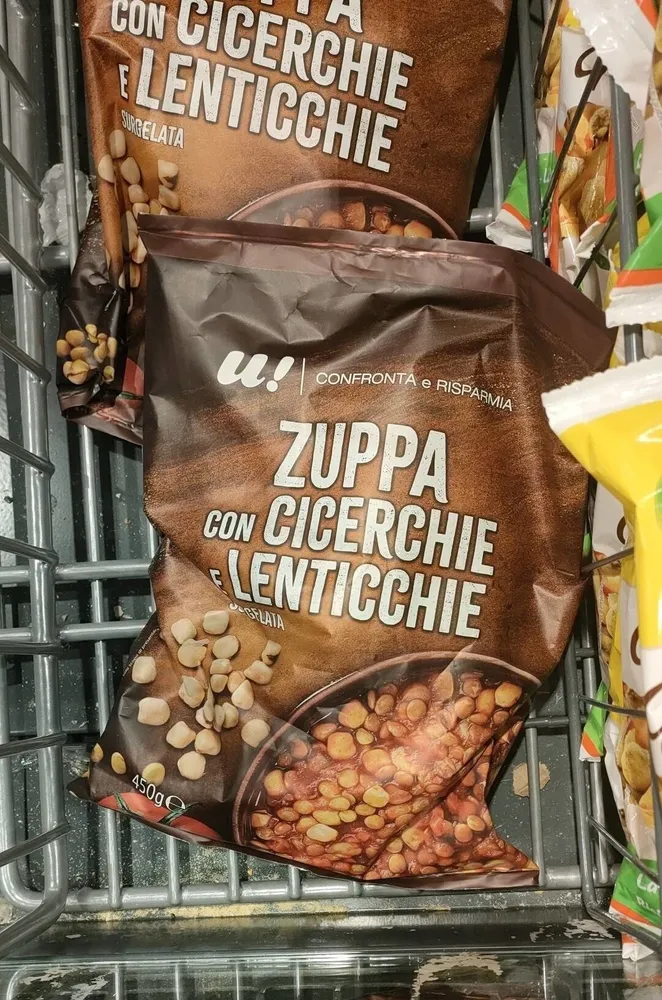 Zuppa con cicerchie e lenticchie