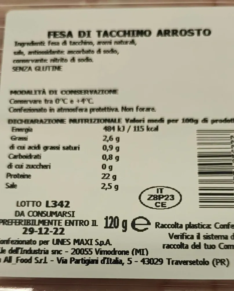 Fesa di tacchino