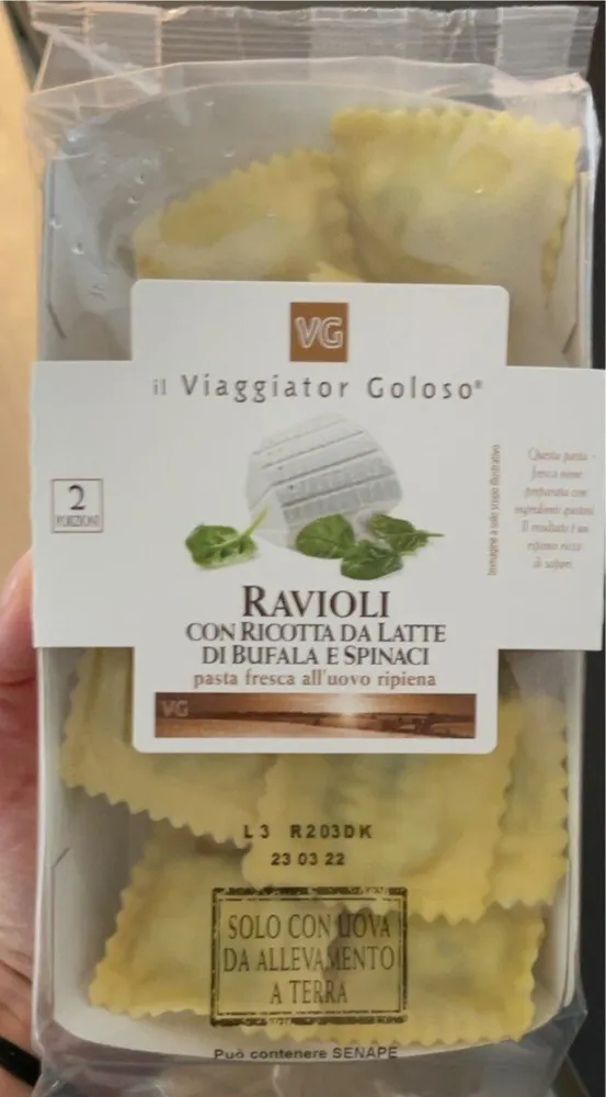 Ravioli ricotta e spinaci