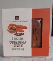 Burger carote quinoa e zenzero