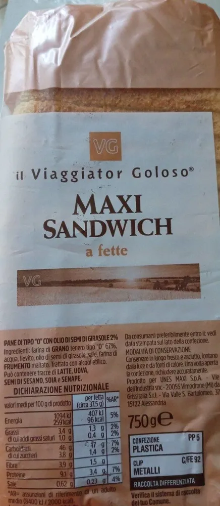 Maxi sandwich