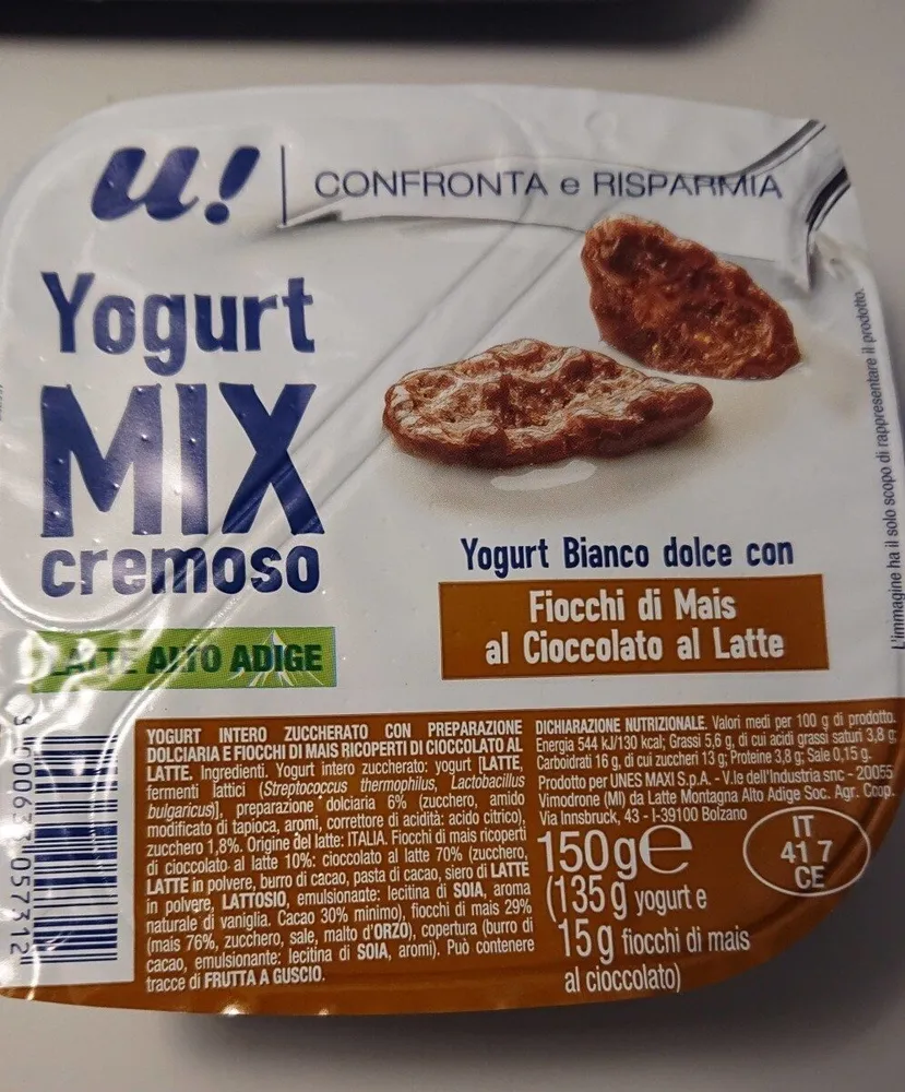 U! Yogurt mix cremoso