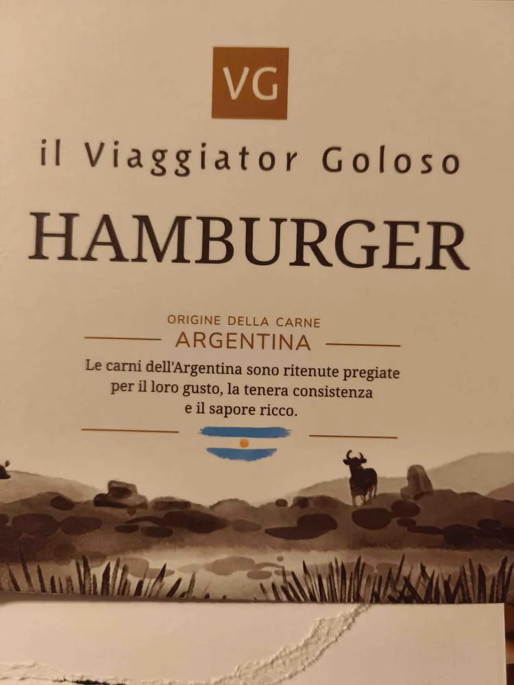 Hamburger di bovino adulto argentino