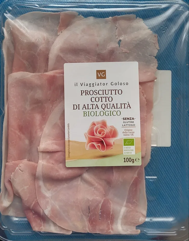 Prosciutto cotto di alta qualità biologico