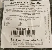 Barchette di liquirizia