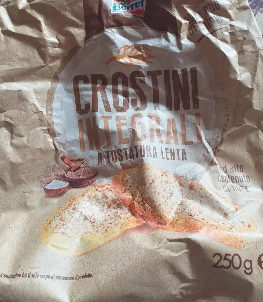 crostini integrali a tostatura lenta