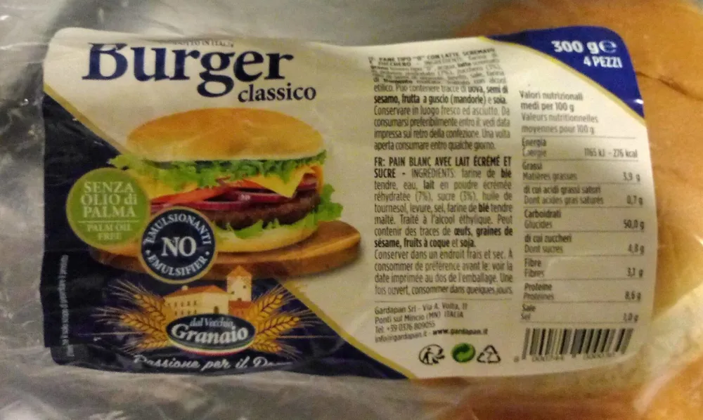 Pane per hamburger classico