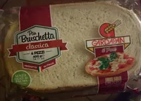 Pain bruschetta, 4 parts